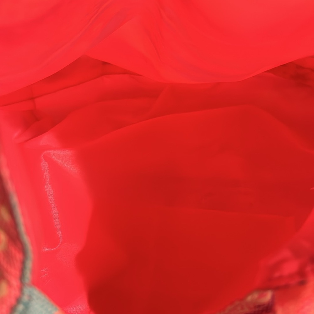 Large Multicolor Pastel Aztec Pattern Shoulder Bag - image 5